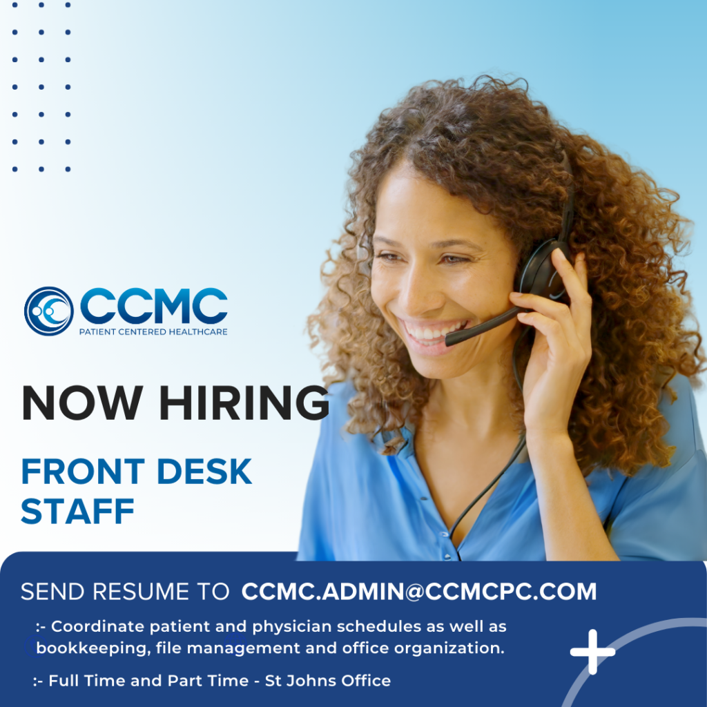 Now Hiring Front Desk Staff